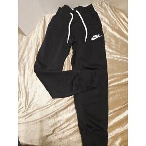 Nike NSW Sportswear Heritage Fleece Joggers Pants Mens S Black Training Travel